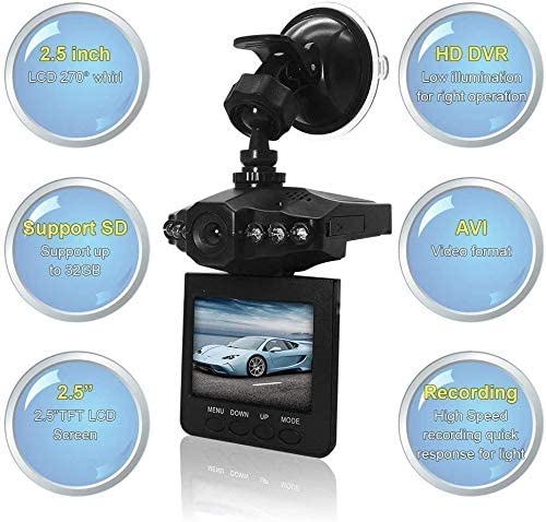 2.5" Wide Angle Car Dash Cam - FEZS