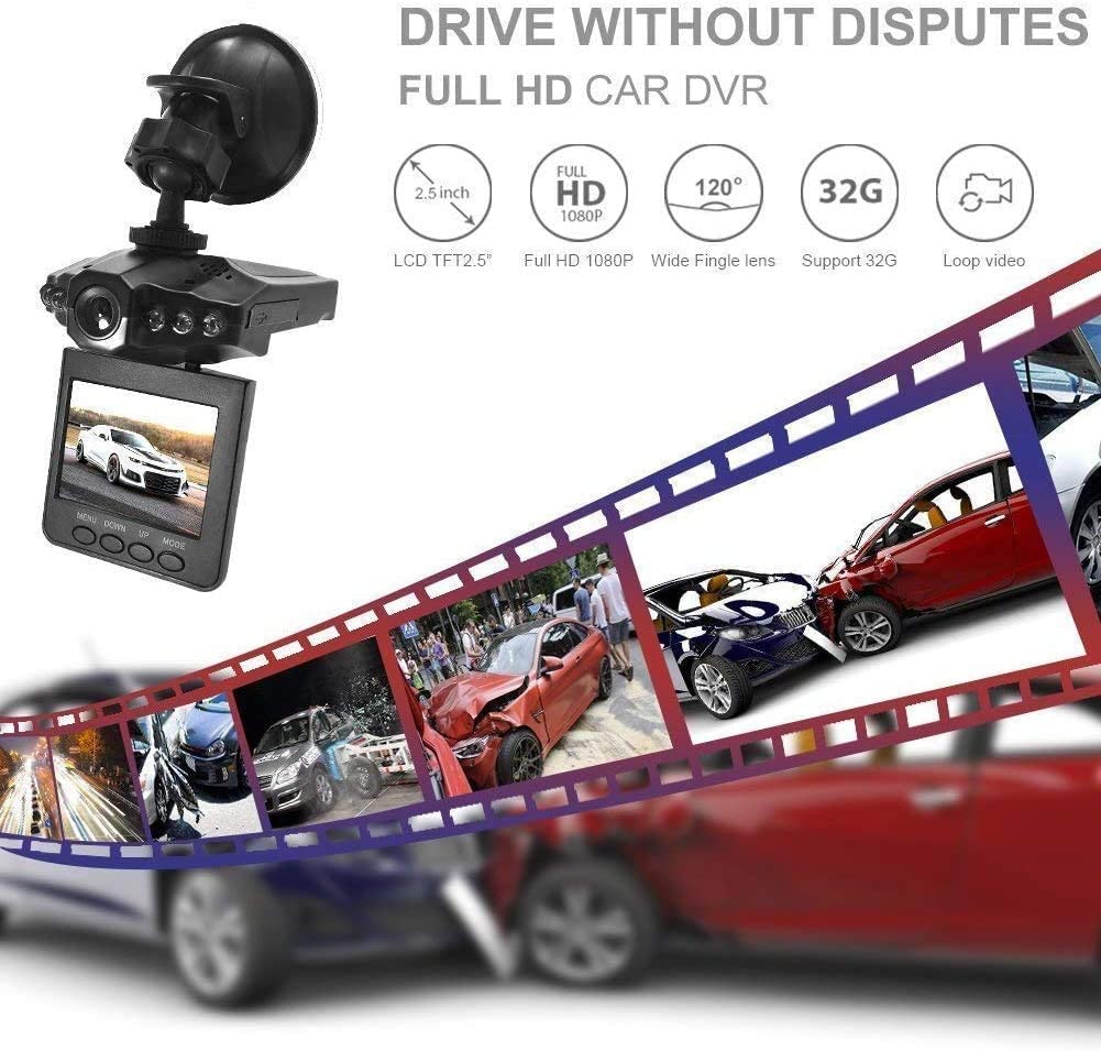 2.5" Wide Angle Car Dash Cam - FEZS