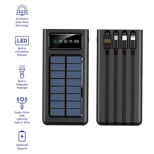 Adventure Power & Sound Bundle – Portable Solar Power Bank + 360° Wireless Speaker - FEZS