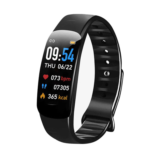 Color Screen Smart Bracelet Water Proof Bluetooth Step Meter Multi Function Sports Bracelet Black Multifunctional Wristwatch - FEZS