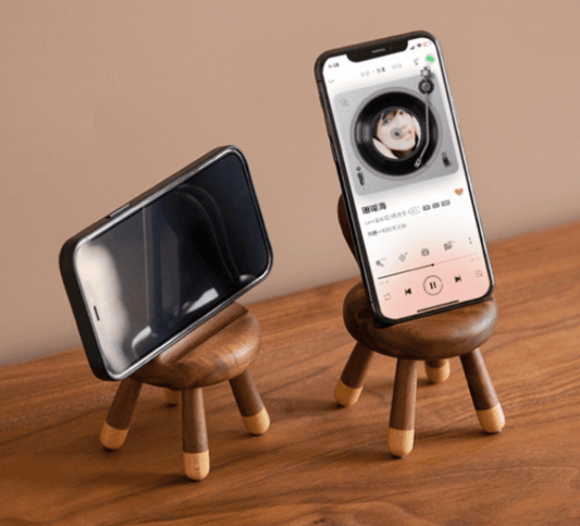 Cute and stylish cartoon deer antler stool phone holder for office use. - FEZS