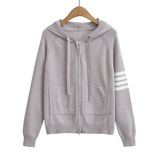 Hooded zipper sweater - FEZS