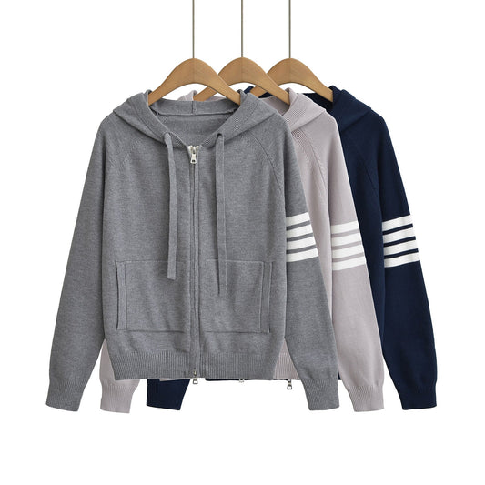 Hooded zipper sweater - FEZS
