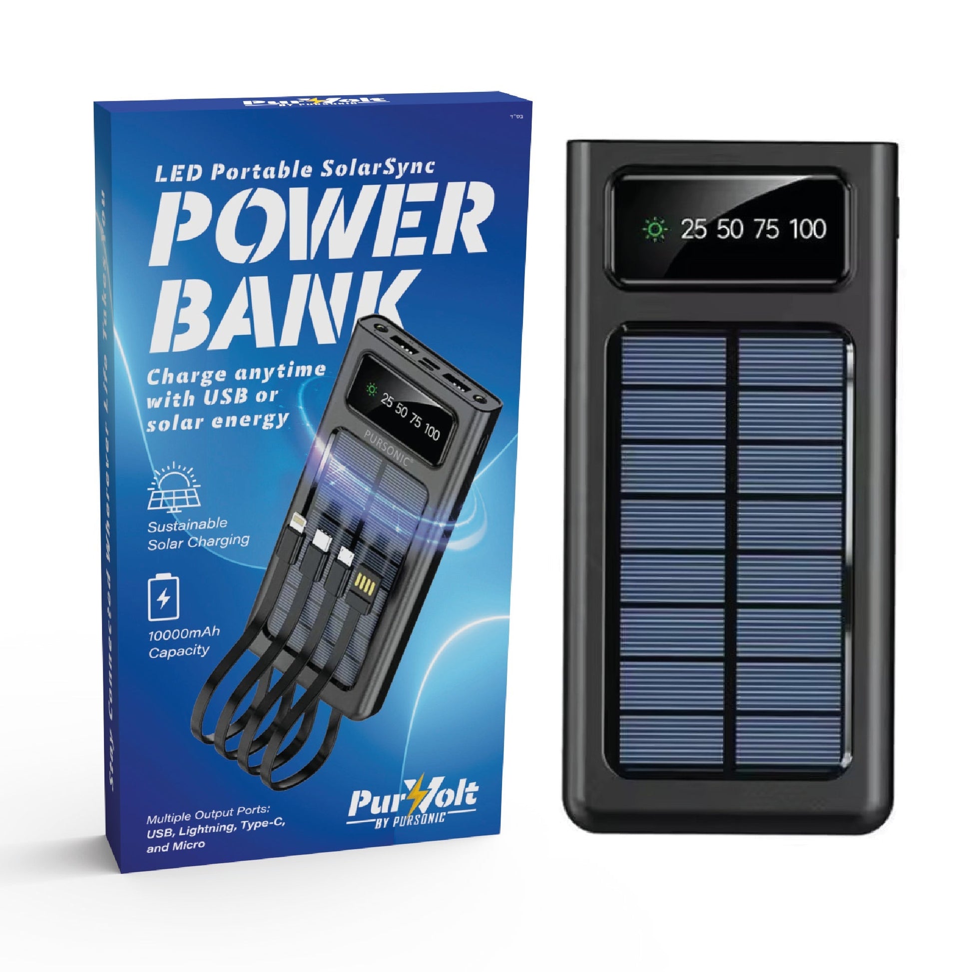 LED Portable Solarsync Power Bank – PoLED Portable Solarsync Power Bank – Power Anytime, Anywherewer Anytime, Anywhere - FEZS