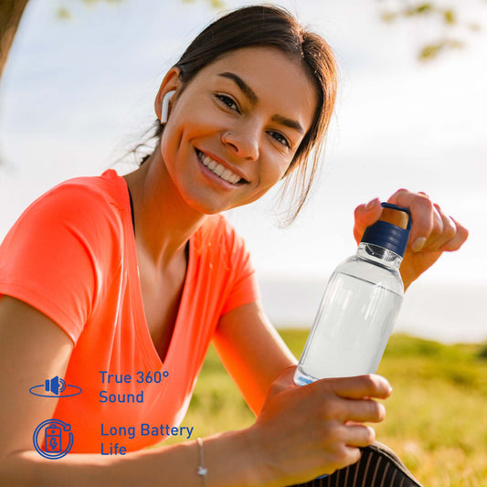 Pursonic Wireless Hydration & Sound Bundle – 2 - in - 1 Water Bottle Speaker & Portable Wireless Speaker - FEZS